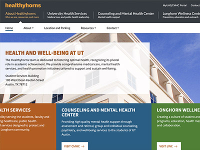 University of Texas student Health Site